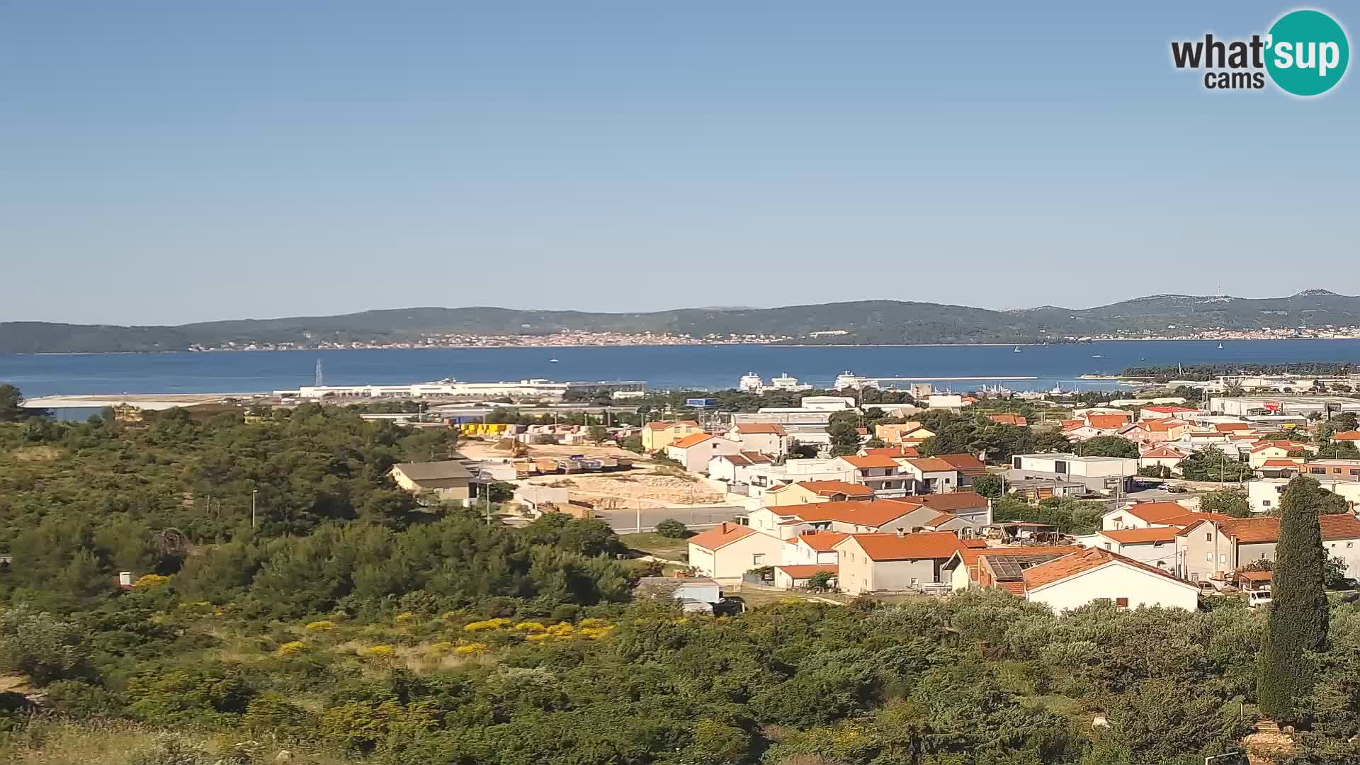 Zadar Pristanišče Gazenica s panoramsko spletno kamero, Zadar, Hrvaška