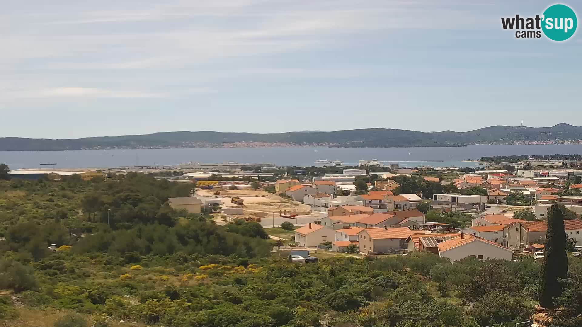 Panorama de la Webcam del Puerto Gazenica de Zadar, Zadar, Croacia