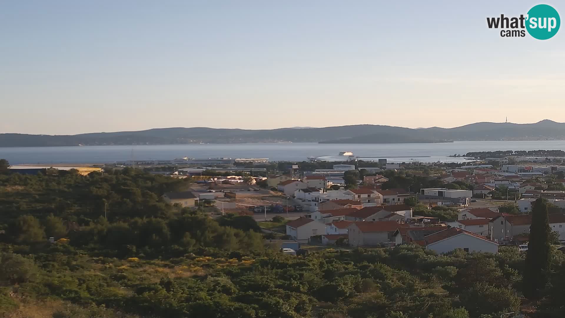 Zadar Pristanišče Gazenica s panoramsko spletno kamero, Zadar, Hrvaška
