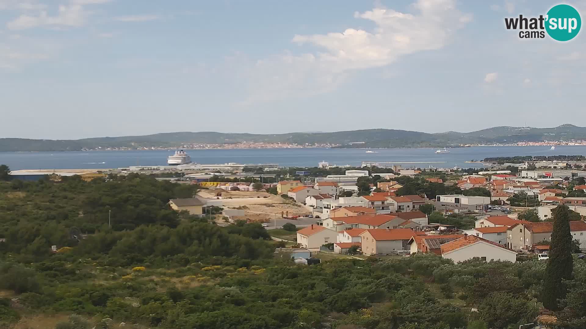 Panorama de la Webcam del Puerto Gazenica de Zadar, Zadar, Croacia