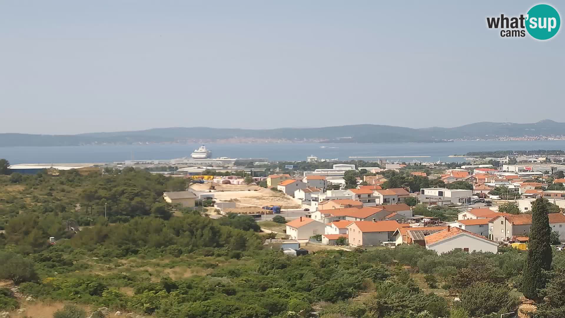 Zadar Pristanišče Gazenica s panoramsko spletno kamero, Zadar, Hrvaška