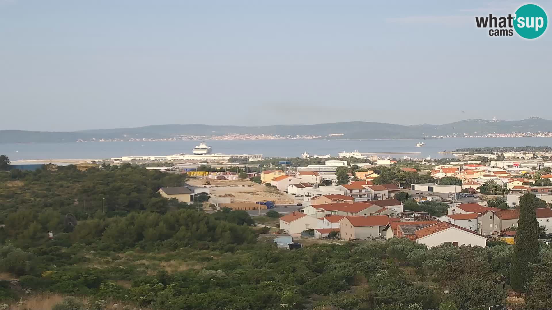 Panorama de la Webcam del Puerto Gazenica de Zadar, Zadar, Croacia