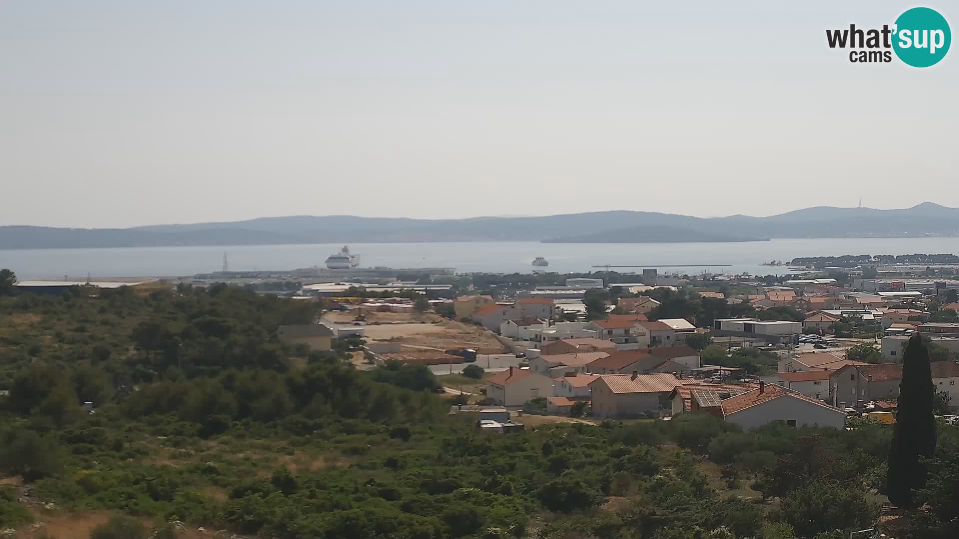 Zadar Pristanišče Gazenica s panoramsko spletno kamero, Zadar, Hrvaška