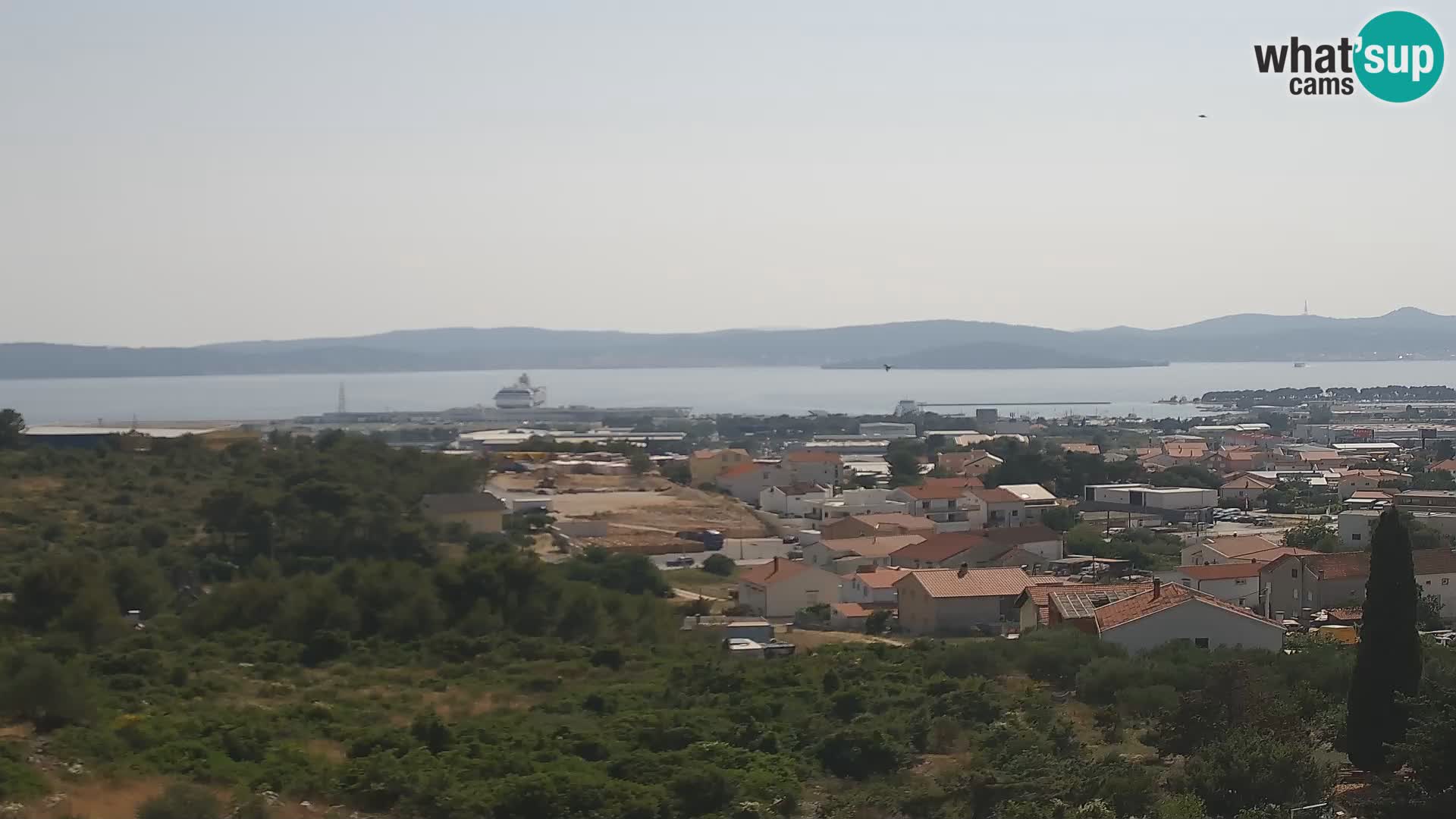 Panorama de la Webcam del Puerto Gazenica de Zadar, Zadar, Croacia