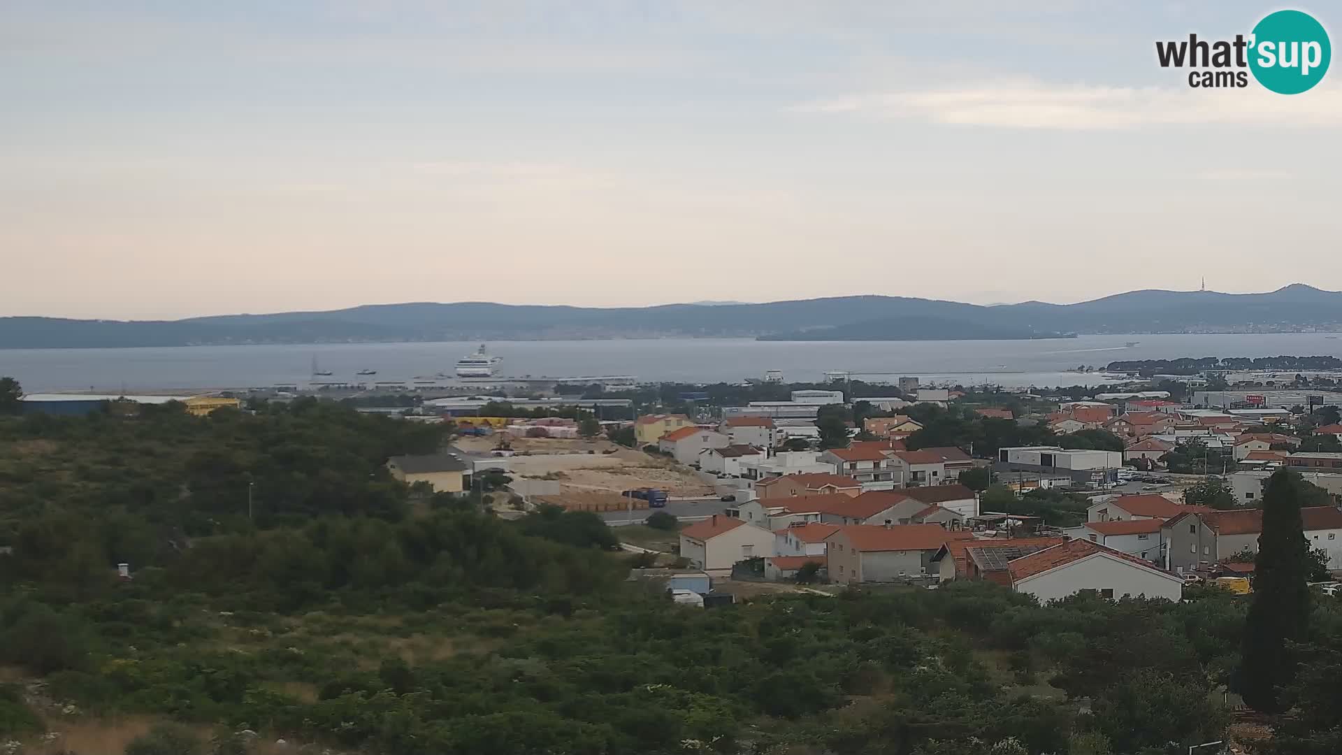 Panorama de la Webcam del Puerto Gazenica de Zadar, Zadar, Croacia