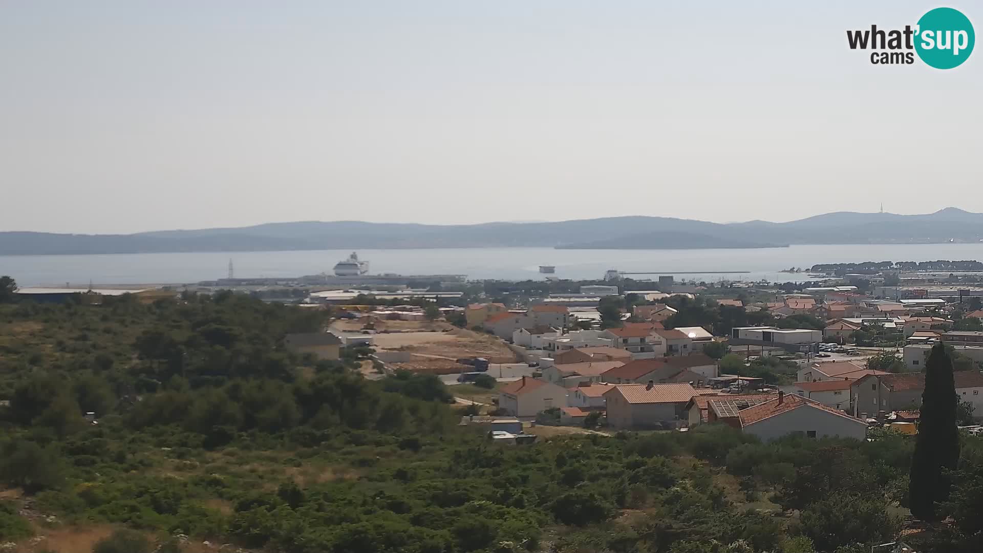 Panorama de la Webcam del Puerto Gazenica de Zadar, Zadar, Croacia
