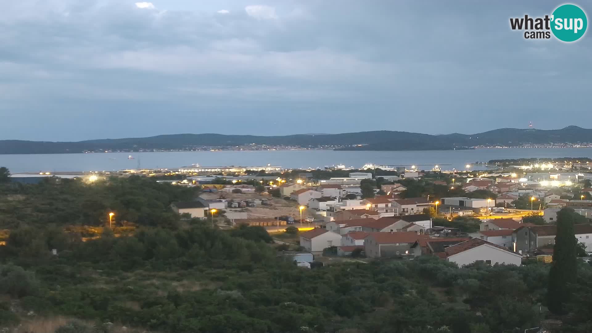Panorama de la Webcam del Puerto Gazenica de Zadar, Zadar, Croacia