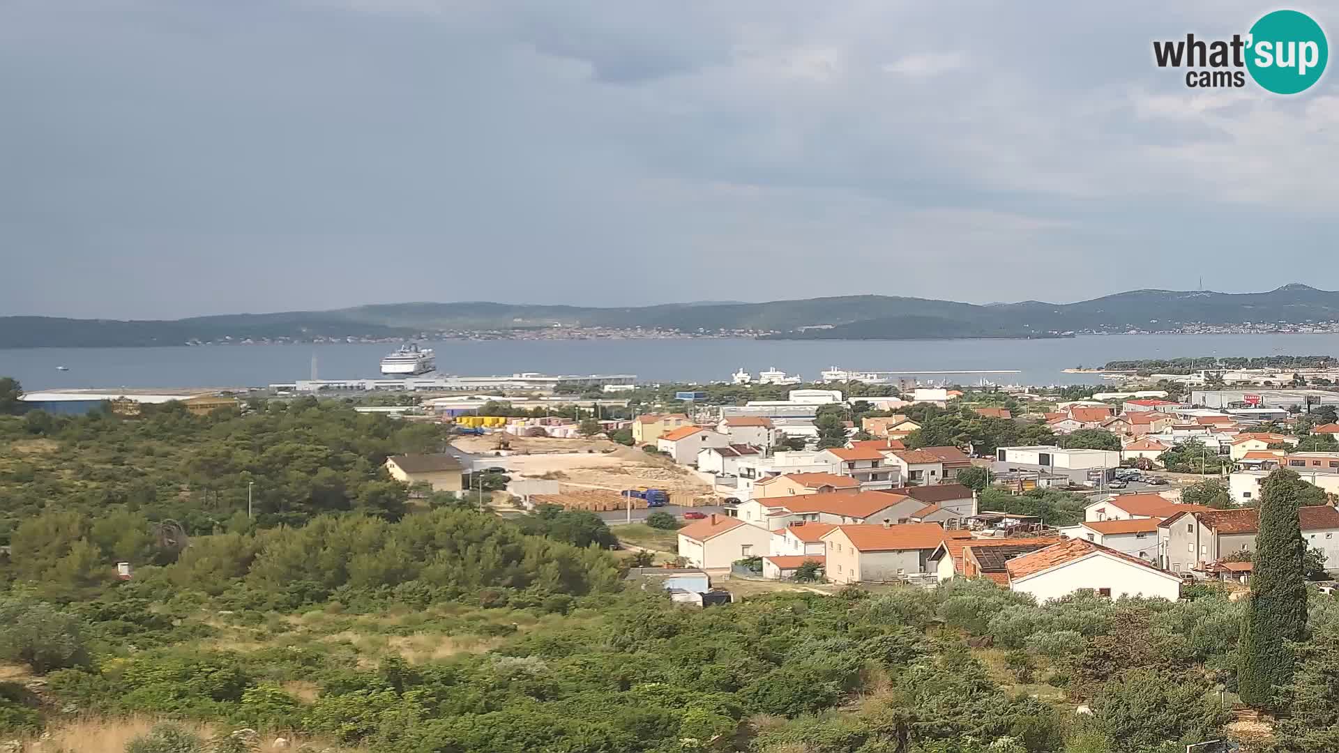 Panorama de la Webcam del Puerto Gazenica de Zadar, Zadar, Croacia