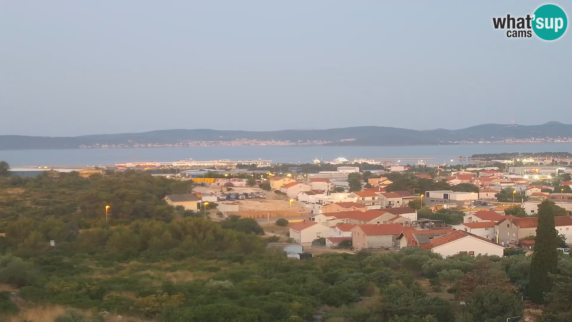 Zadar Pristanišče Gazenica s panoramsko spletno kamero, Zadar, Hrvaška