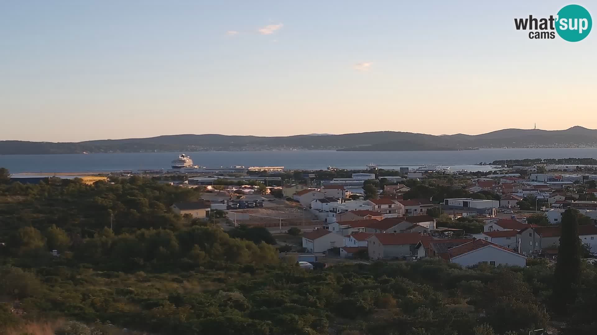 Panorama de la Webcam del Puerto Gazenica de Zadar, Zadar, Croacia