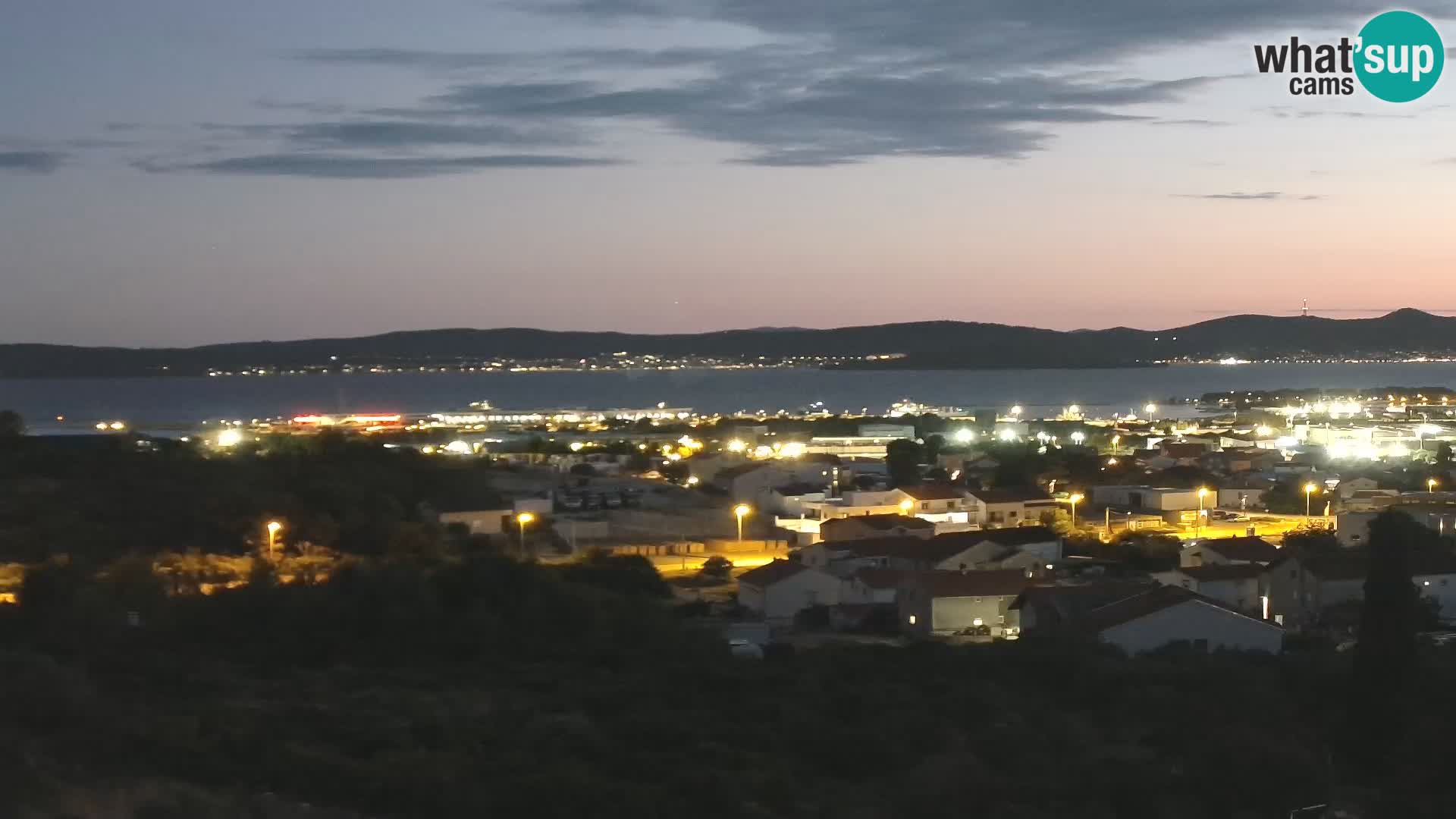 Panorama de la Webcam del Puerto Gazenica de Zadar, Zadar, Croacia