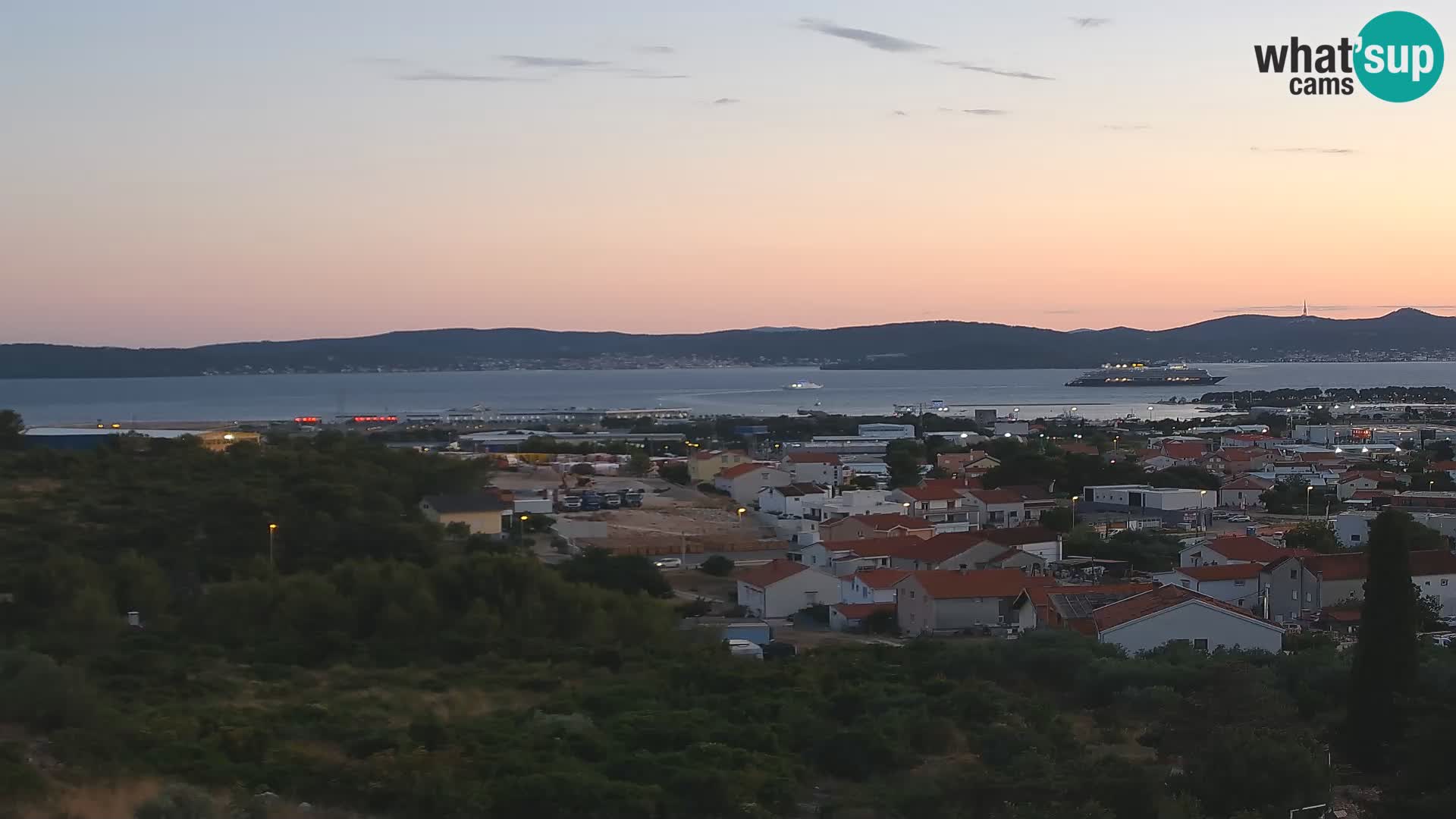 Zadar Port Gazenica Webcam Panorama, Zadar, Kroatien