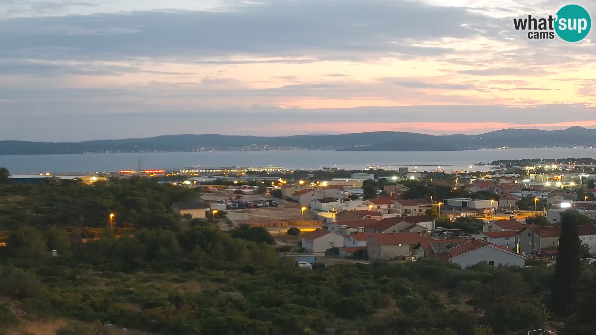 Panorama de la Webcam del Puerto Gazenica de Zadar, Zadar, Croacia