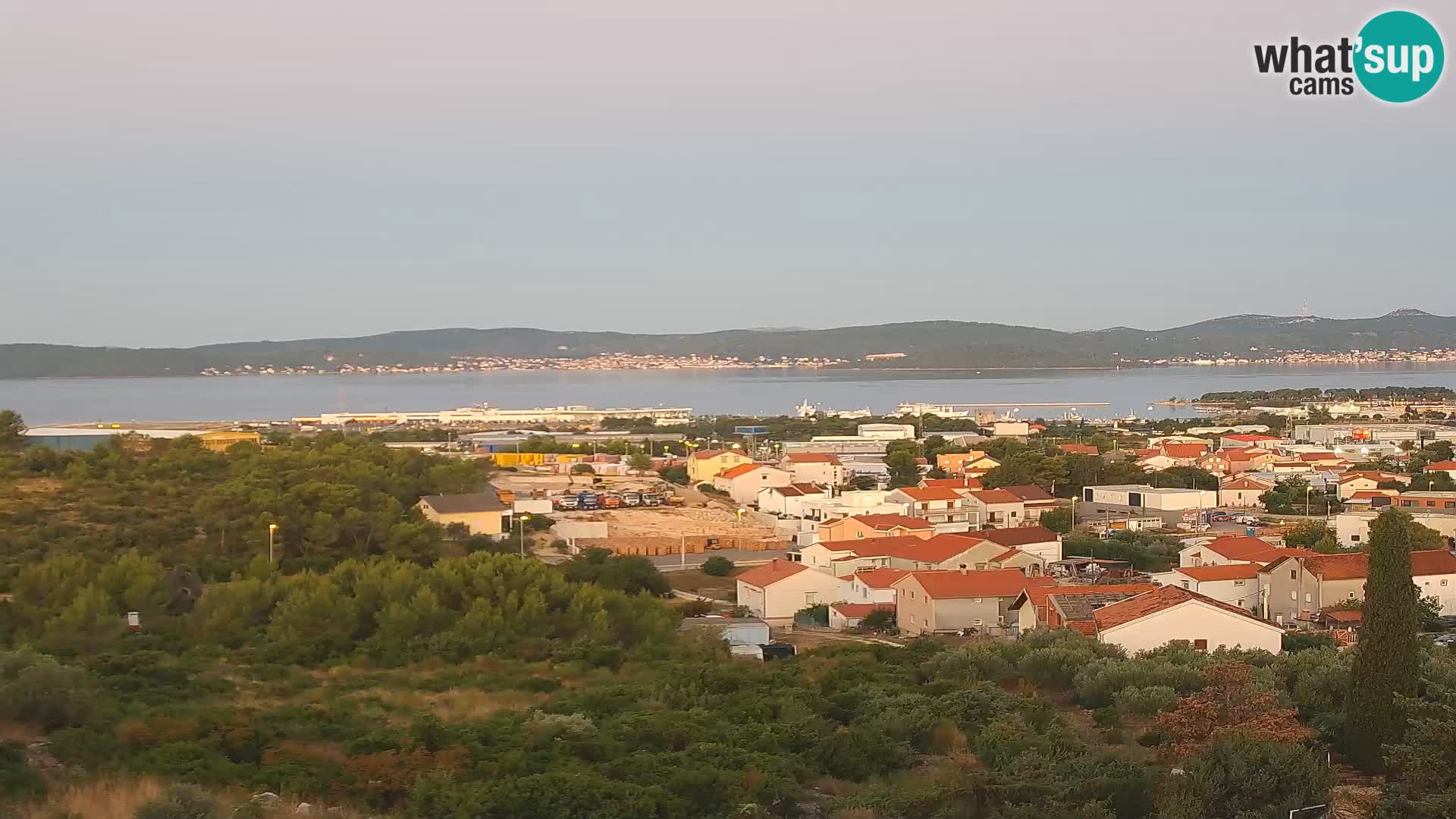 Panorama de la Webcam del Puerto Gazenica de Zadar, Zadar, Croacia