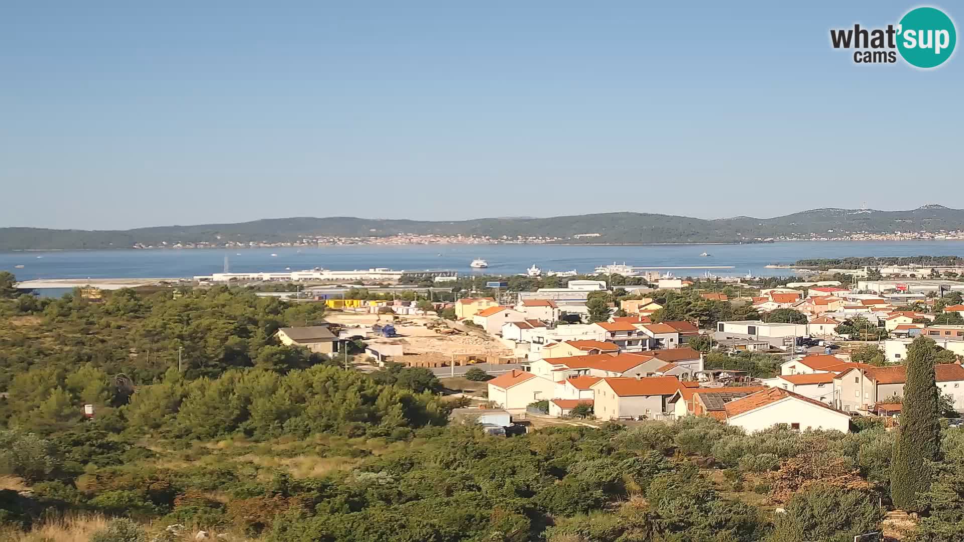 Zadar Port Gazenica Webcam Panorama, Zadar, Kroatien