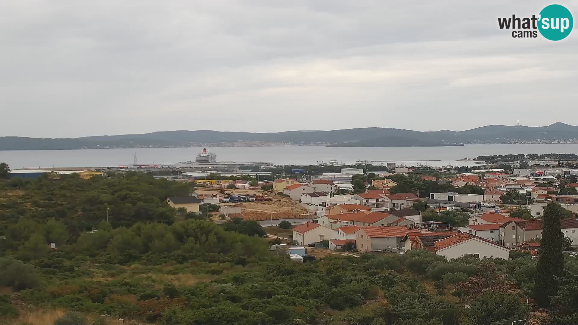Zadar Pristanišče Gazenica s panoramsko spletno kamero, Zadar, Hrvaška