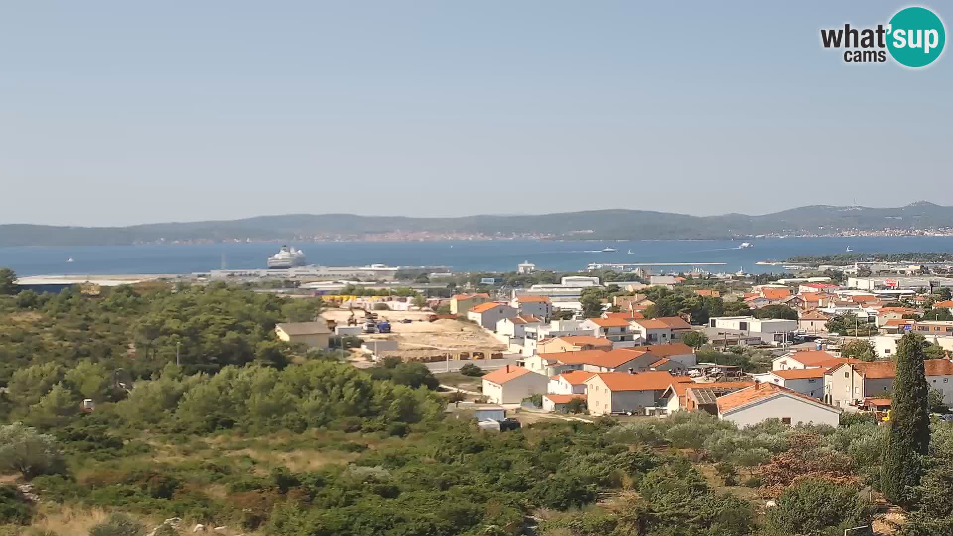 Zadar Pristanišče Gazenica s panoramsko spletno kamero, Zadar, Hrvaška