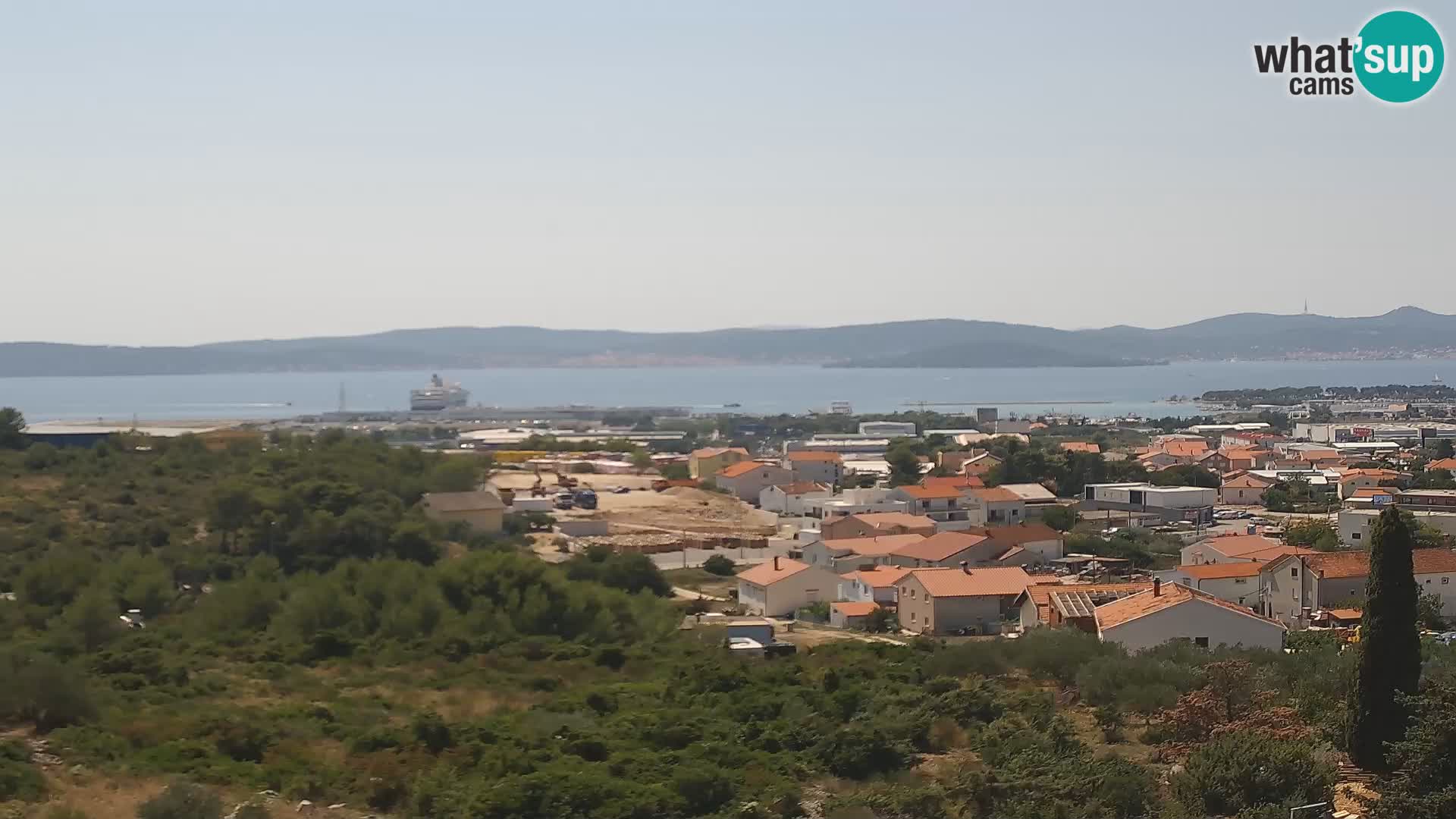 Zadar Pristanišče Gazenica s panoramsko spletno kamero, Zadar, Hrvaška