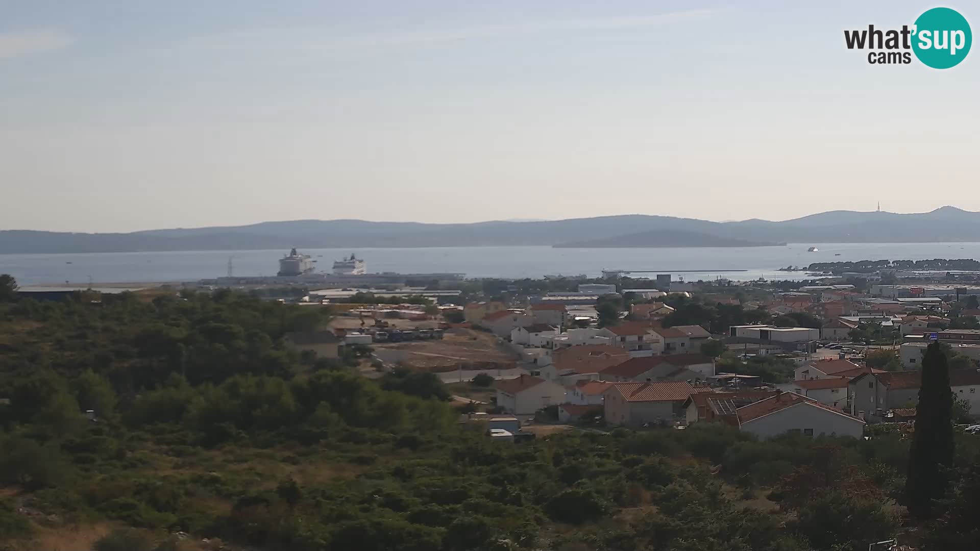 Zadar Pristanišče Gazenica s panoramsko spletno kamero, Zadar, Hrvaška