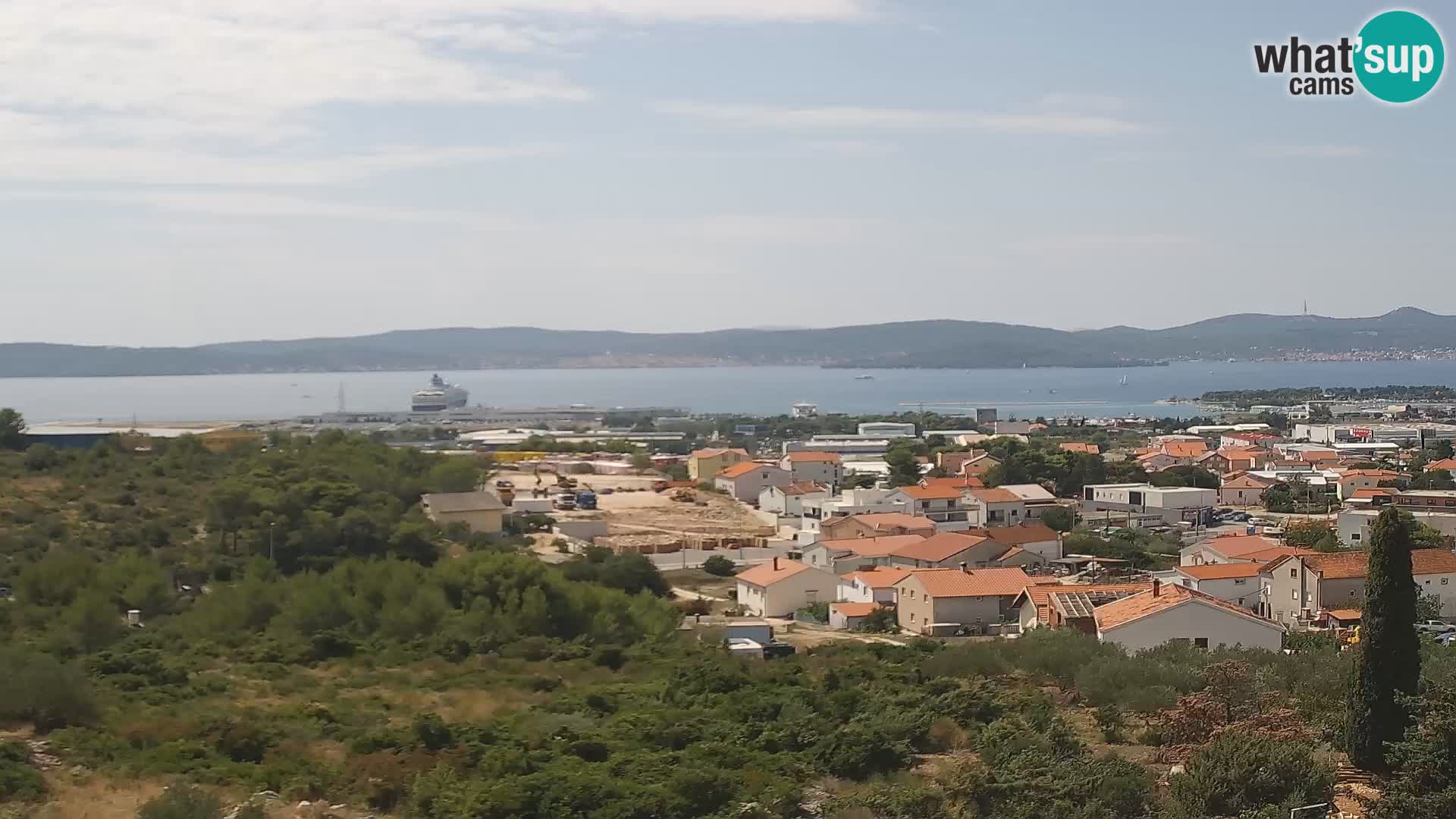 Zadar Pristanišče Gazenica s panoramsko spletno kamero, Zadar, Hrvaška