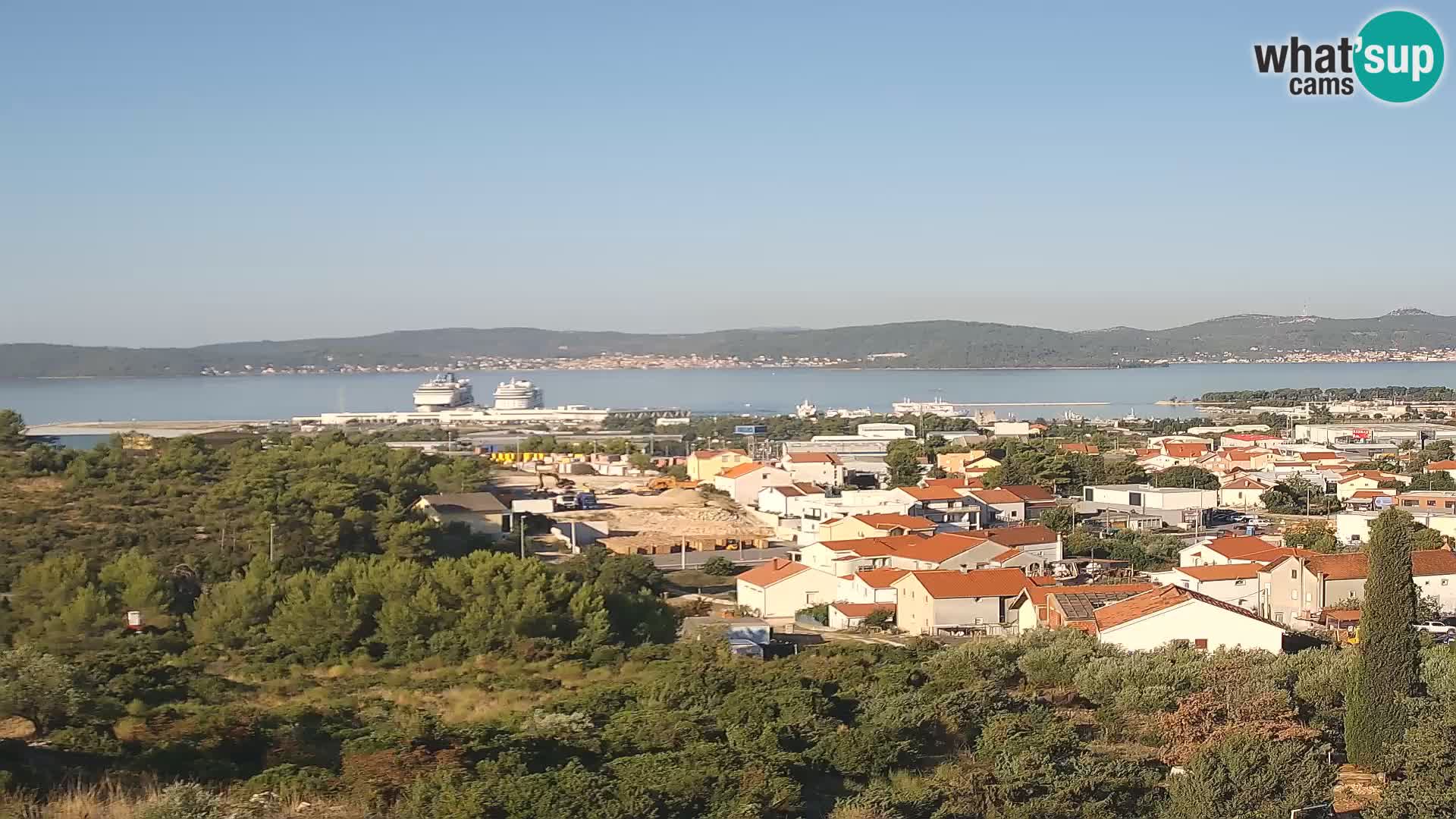 Panorama de la Webcam del Puerto Gazenica de Zadar, Zadar, Croacia