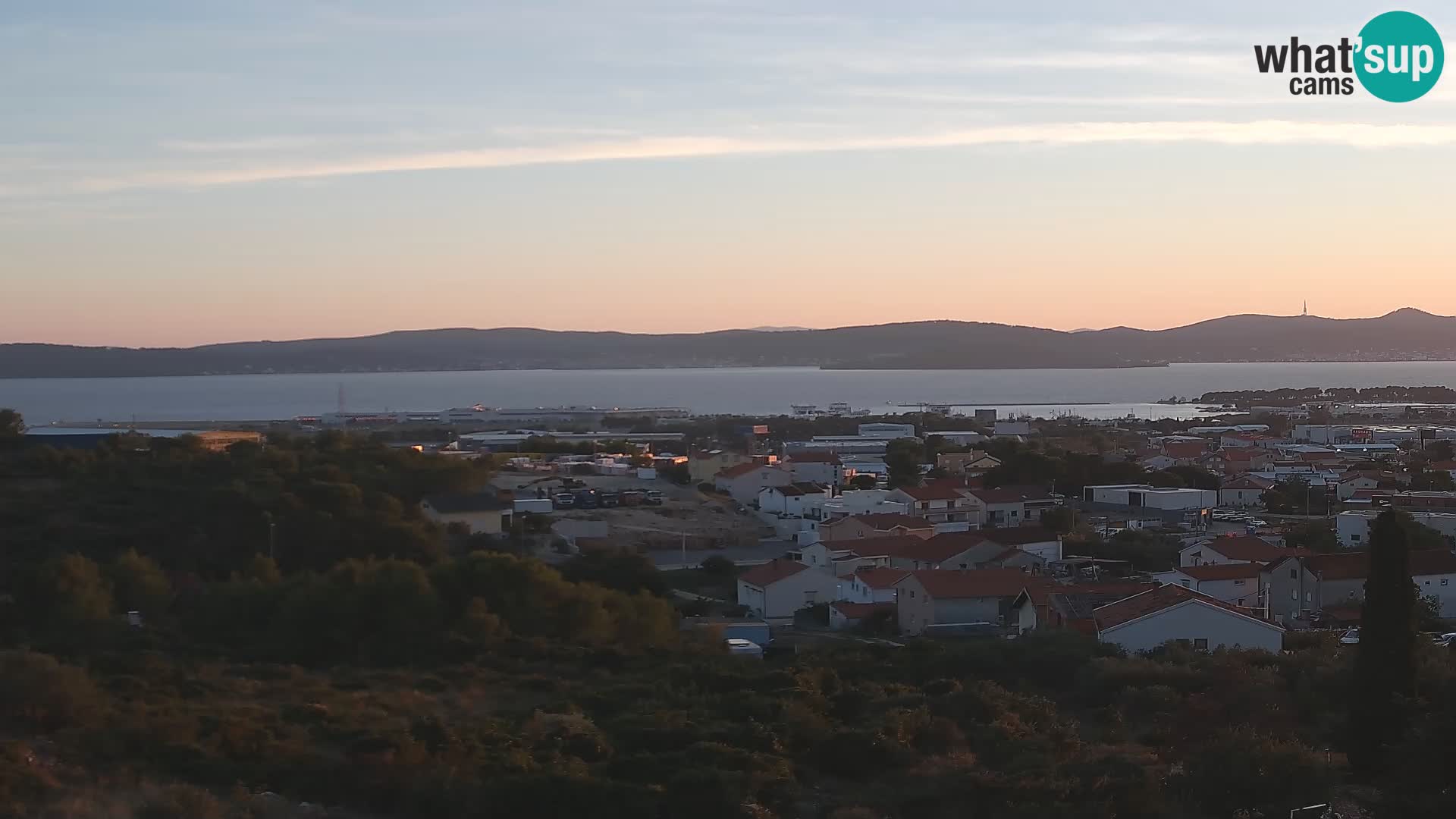 Panorama de la Webcam del Puerto Gazenica de Zadar, Zadar, Croacia