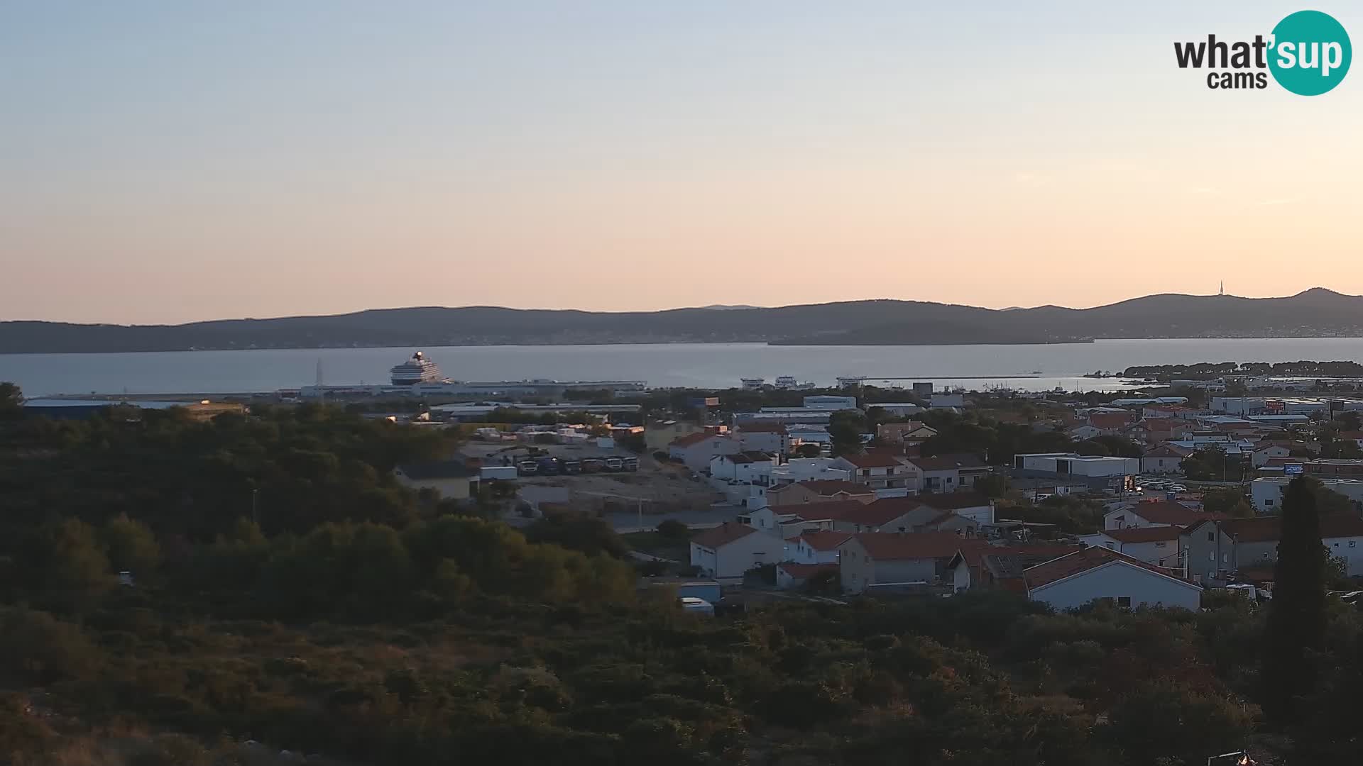 Zadar Port Gazenica Webcam Panorama, Zadar, Kroatien