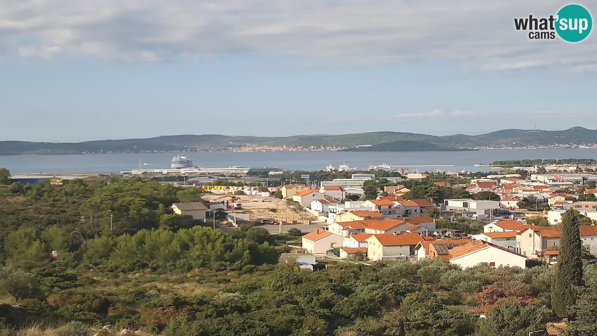 Zadar Pristanišče Gazenica s panoramsko spletno kamero, Zadar, Hrvaška
