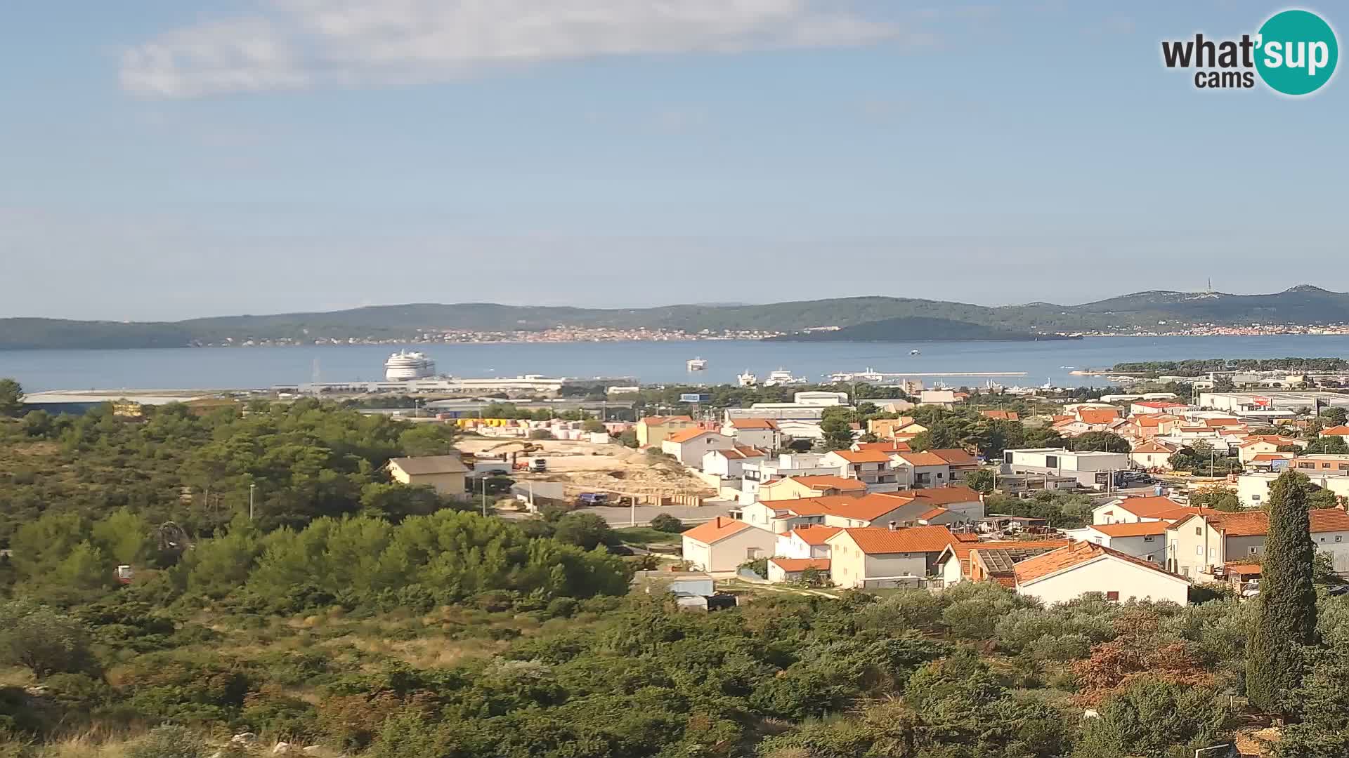 Panorama de la Webcam del Puerto Gazenica de Zadar, Zadar, Croacia