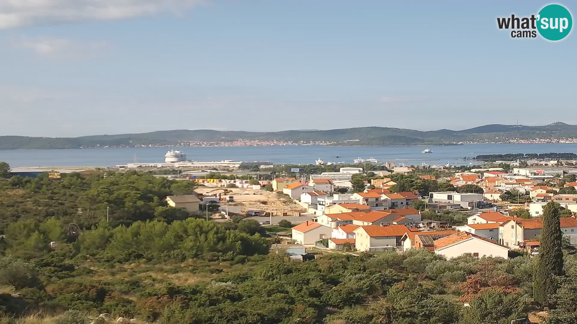 Zadar Pristanišče Gazenica s panoramsko spletno kamero, Zadar, Hrvaška