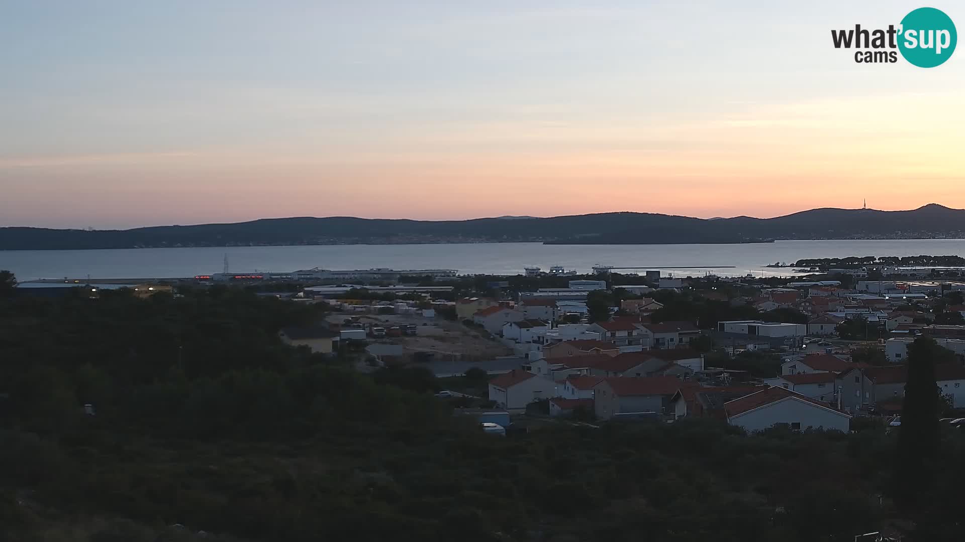 Panorama de la Webcam del Puerto Gazenica de Zadar, Zadar, Croacia