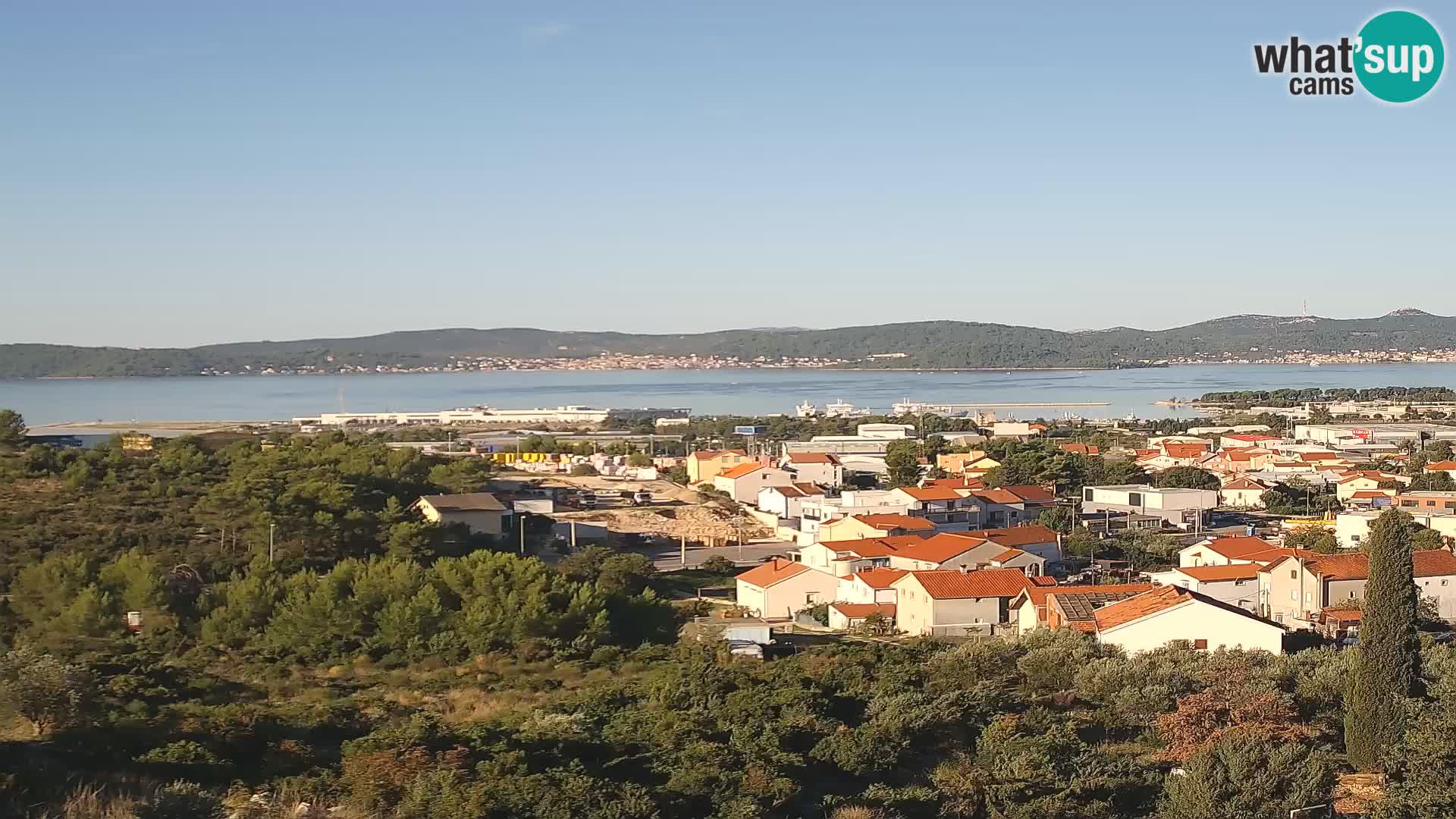 Panoramska web kamera Luke Gaženica u Zadru, Hrvatska