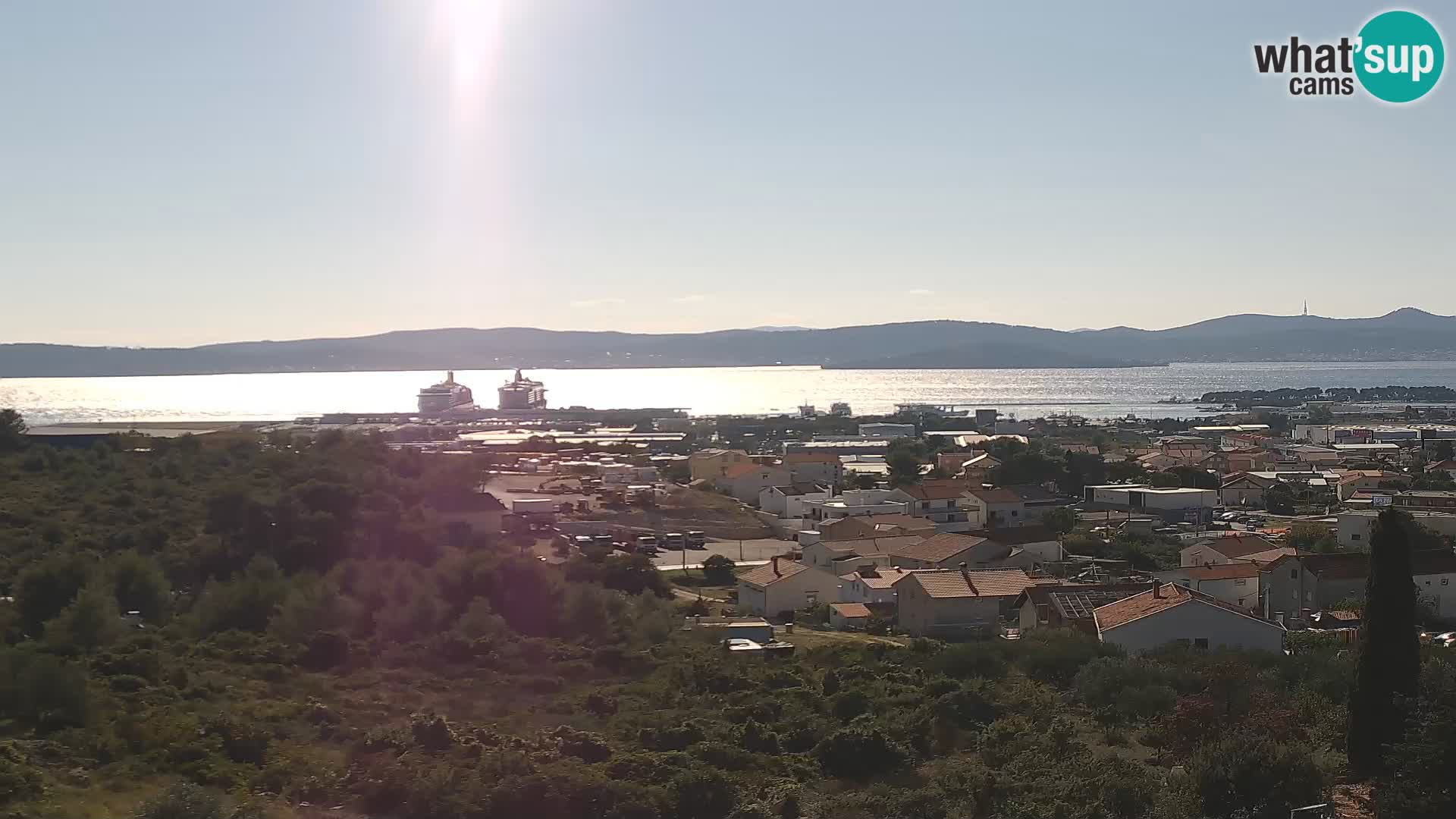 Zadar Pristanišče Gazenica s panoramsko spletno kamero, Zadar, Hrvaška