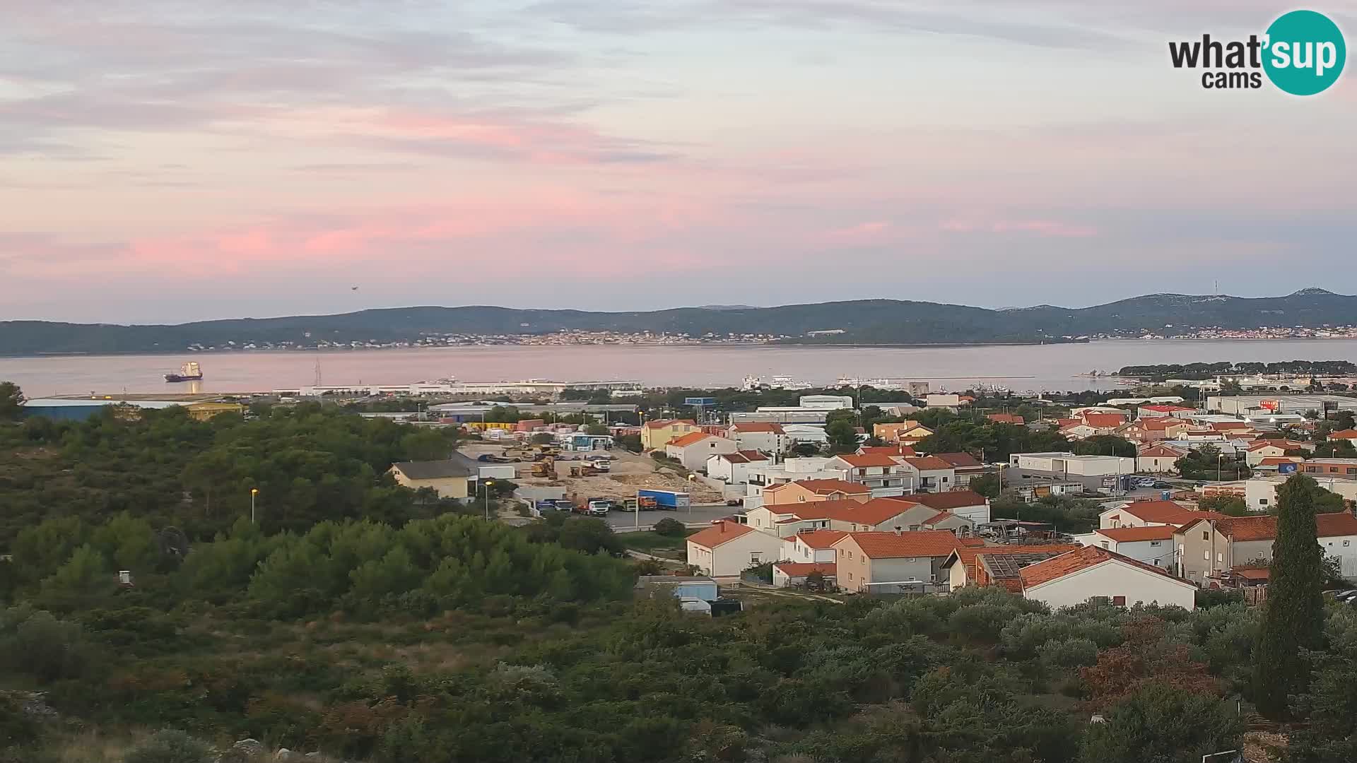 Zadar Pristanišče Gazenica s panoramsko spletno kamero, Zadar, Hrvaška