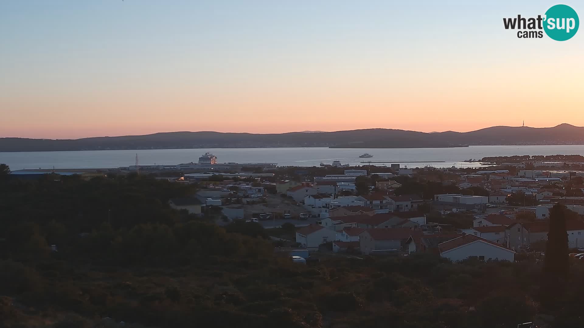 Panorama de la Webcam del Puerto Gazenica de Zadar, Zadar, Croacia