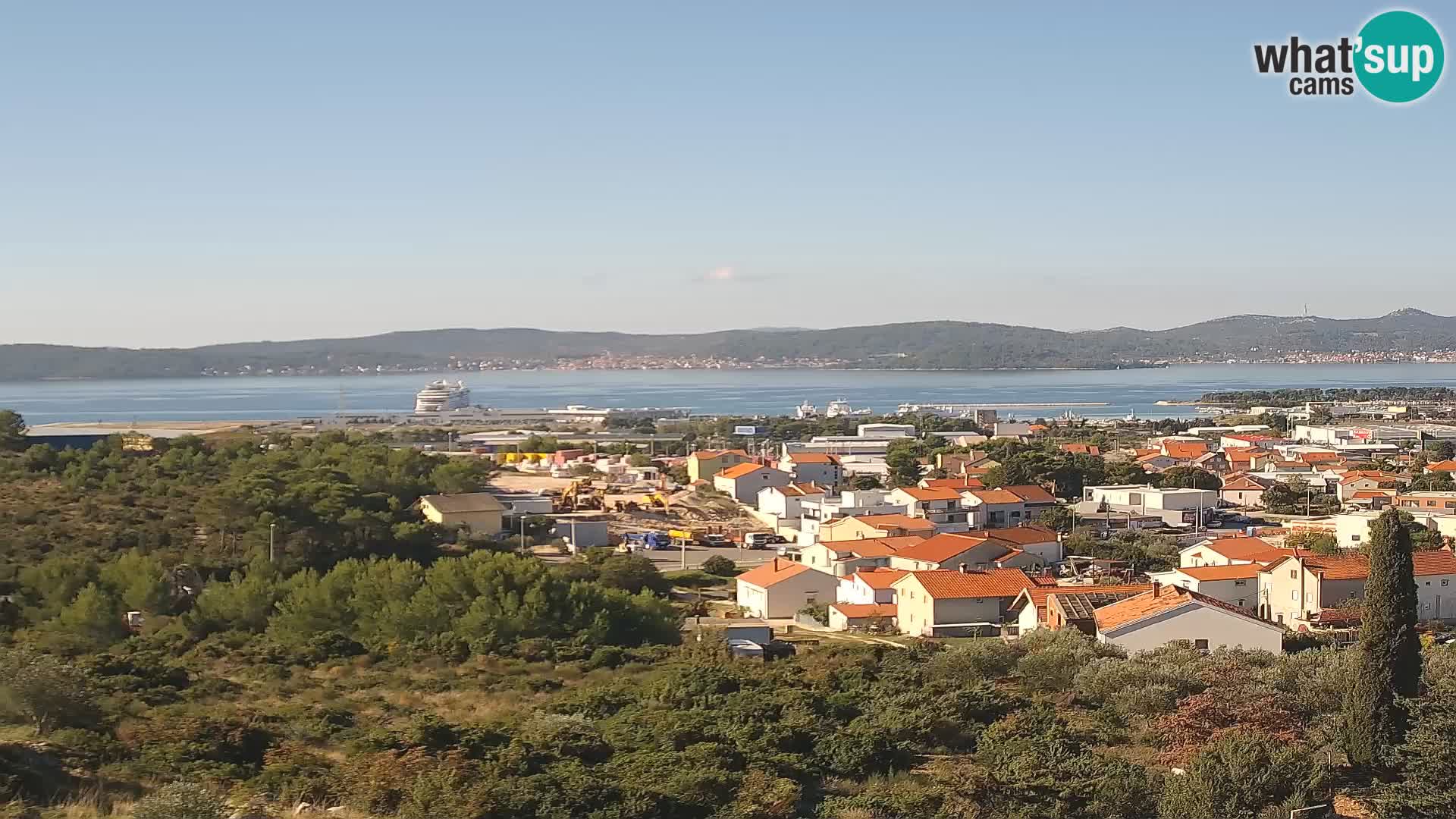 Zadar Pristanišče Gazenica s panoramsko spletno kamero, Zadar, Hrvaška