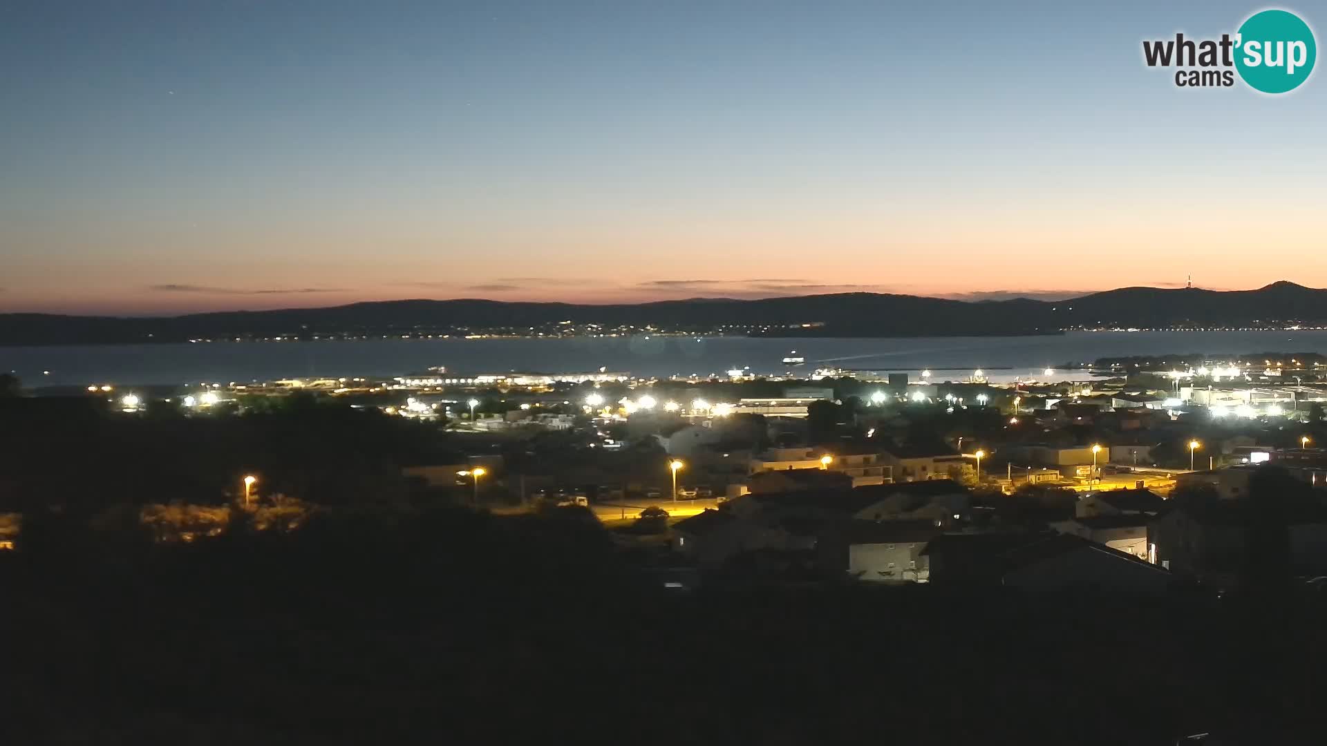 Panorama de la Webcam del Puerto Gazenica de Zadar, Zadar, Croacia