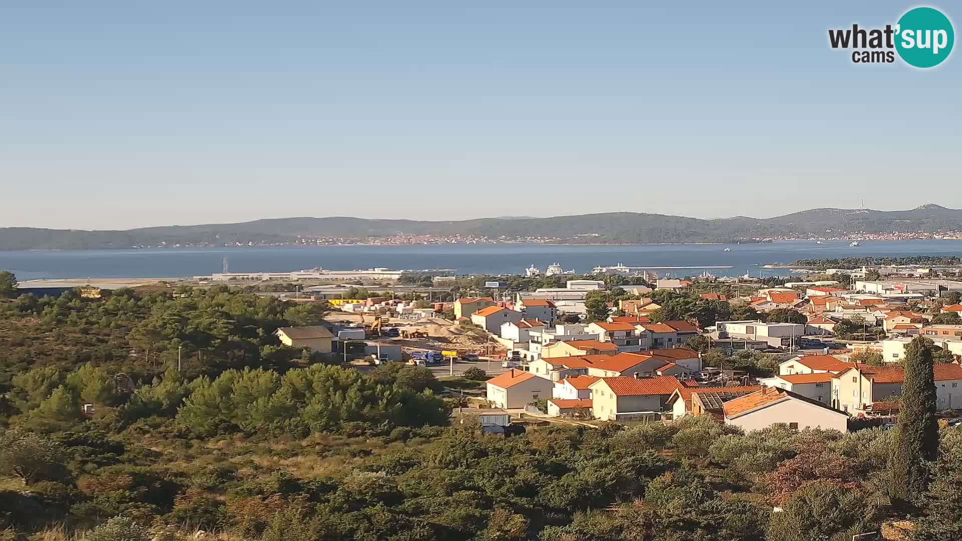 Panorama de la Webcam del Puerto Gazenica de Zadar, Zadar, Croacia