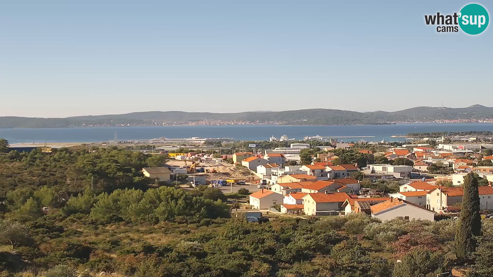 Panoramska web kamera Luke Gaženica u Zadru, Hrvatska