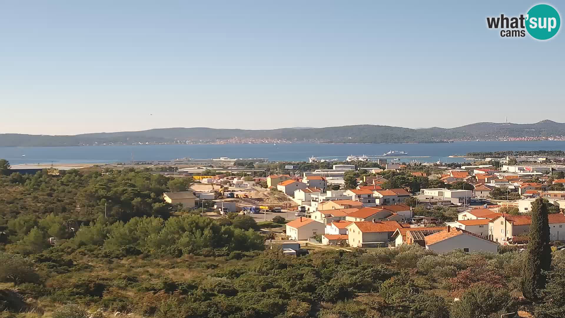 Zadar Pristanišče Gazenica s panoramsko spletno kamero, Zadar, Hrvaška