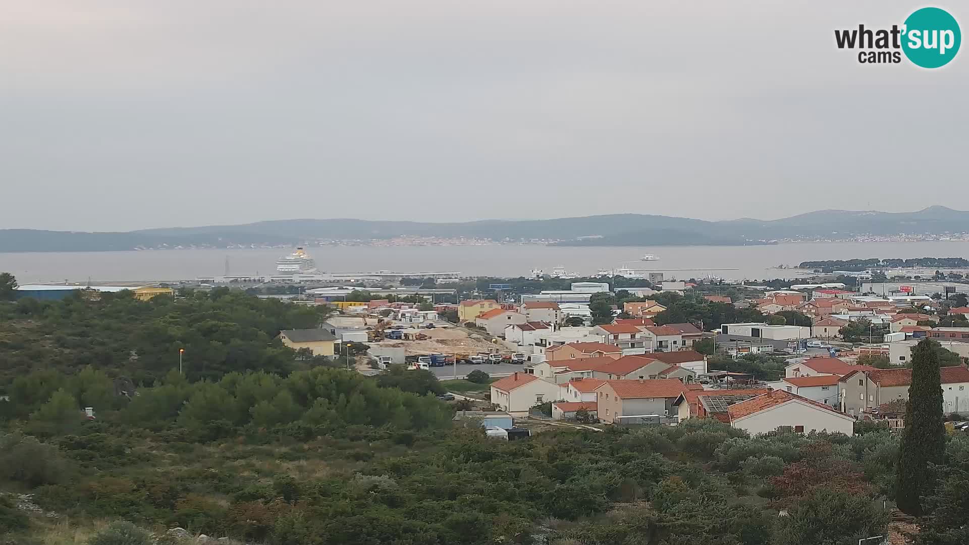 Zadar Pristanišče Gazenica s panoramsko spletno kamero, Zadar, Hrvaška
