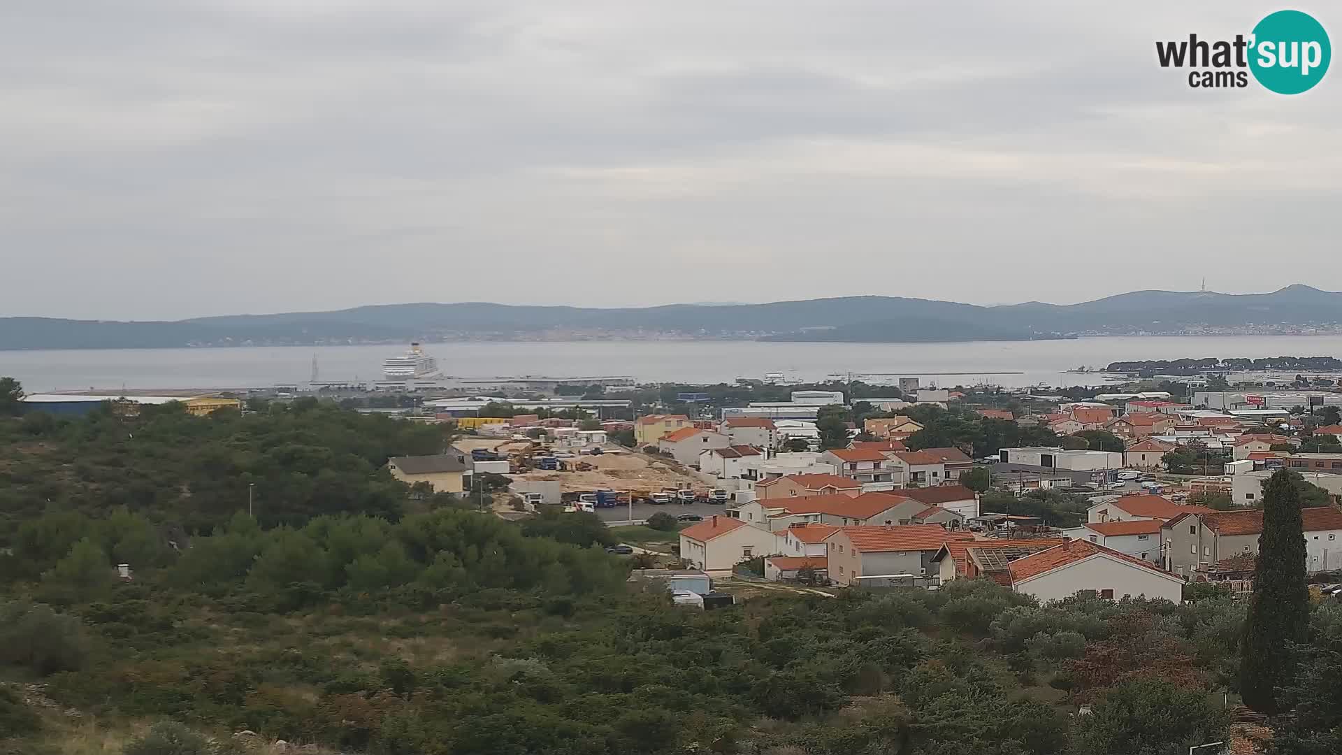 Zadar Pristanišče Gazenica s panoramsko spletno kamero, Zadar, Hrvaška