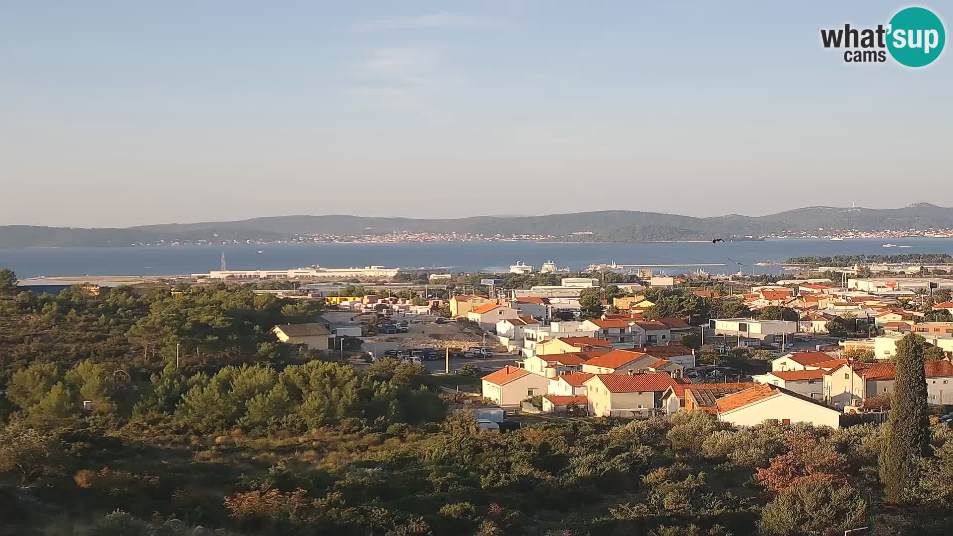 Panorama de la Webcam del Puerto Gazenica de Zadar, Zadar, Croacia