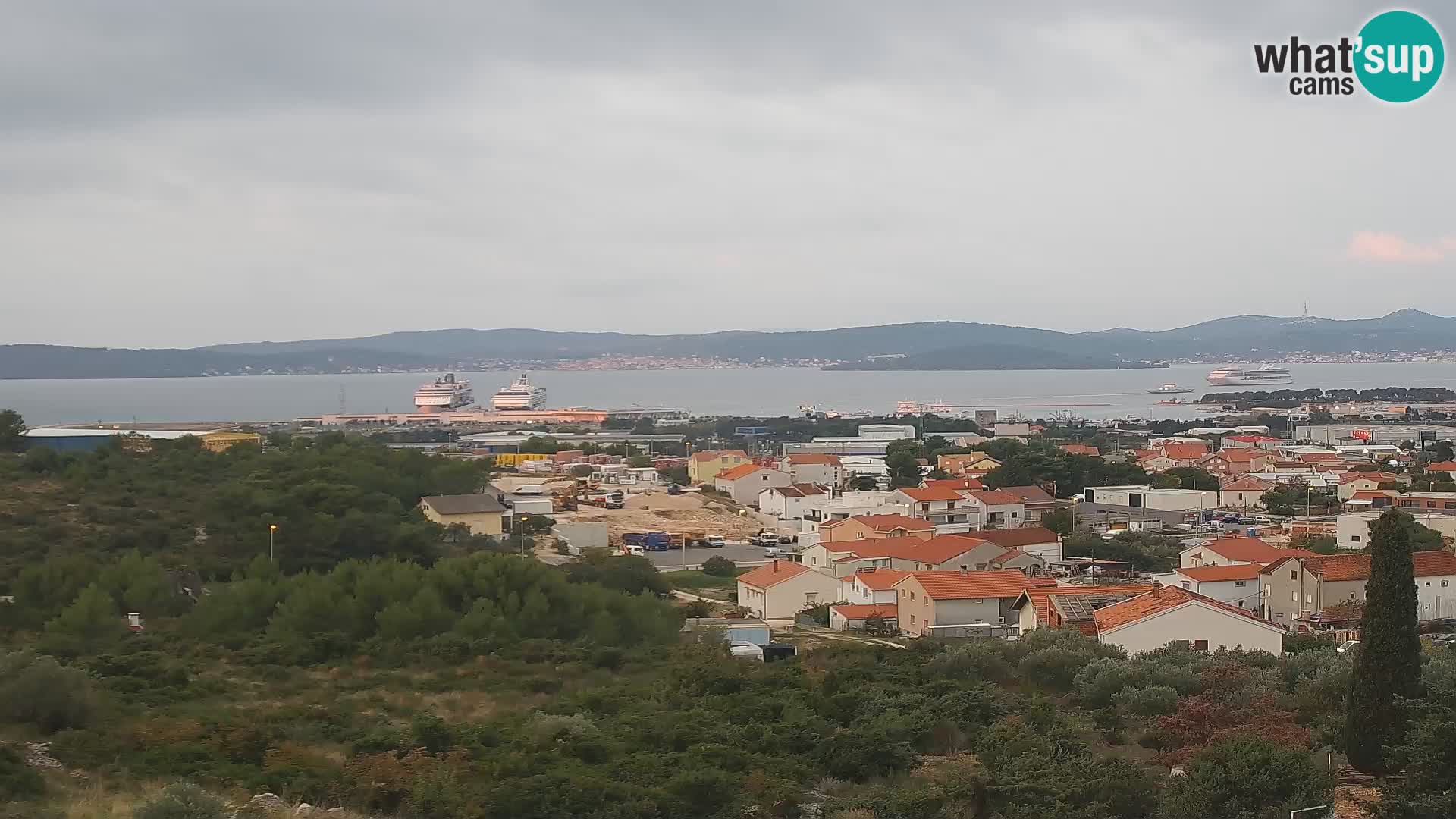 Panorama de la Webcam del Puerto Gazenica de Zadar, Zadar, Croacia