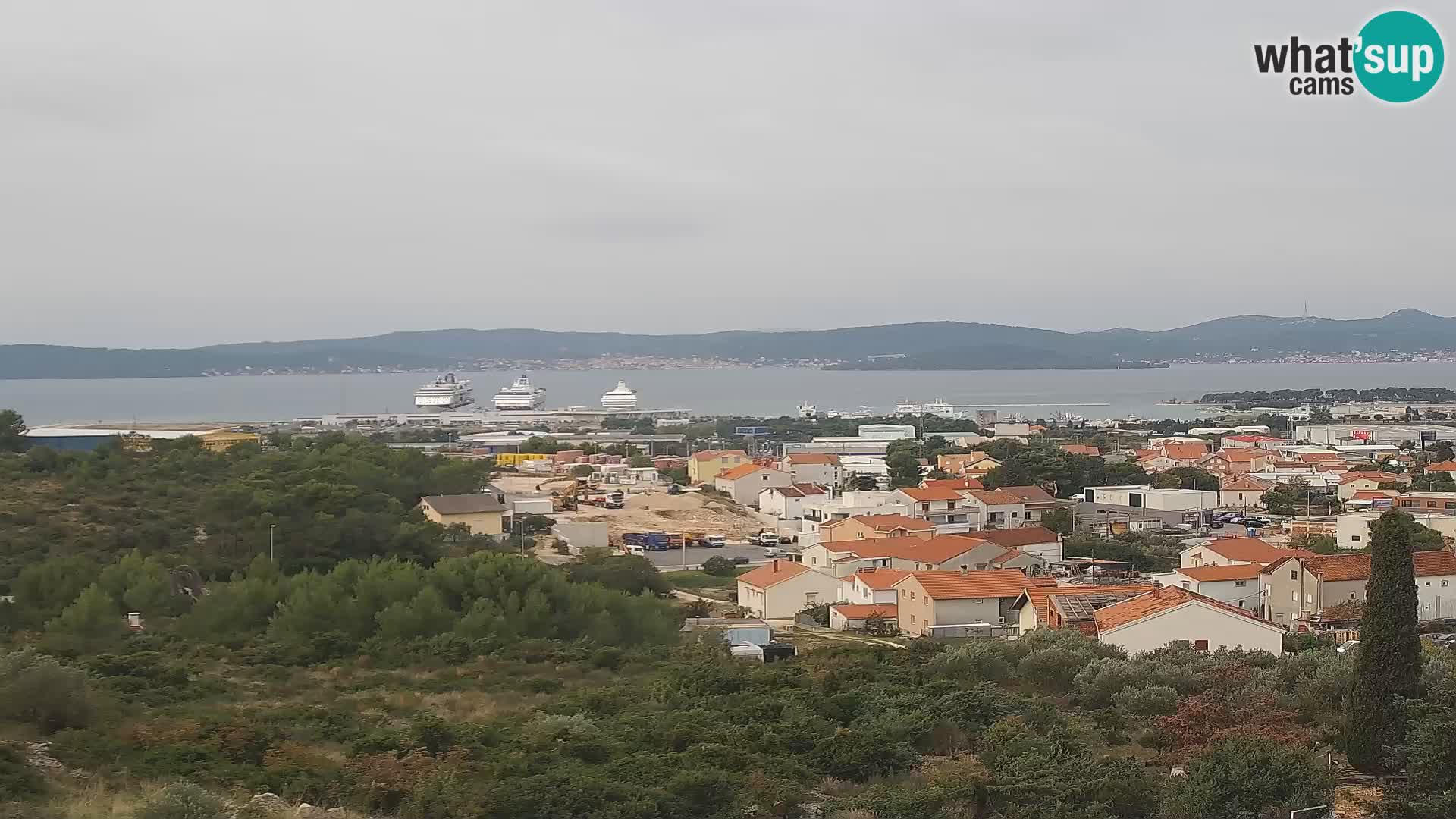 Zadar Pristanišče Gazenica s panoramsko spletno kamero, Zadar, Hrvaška