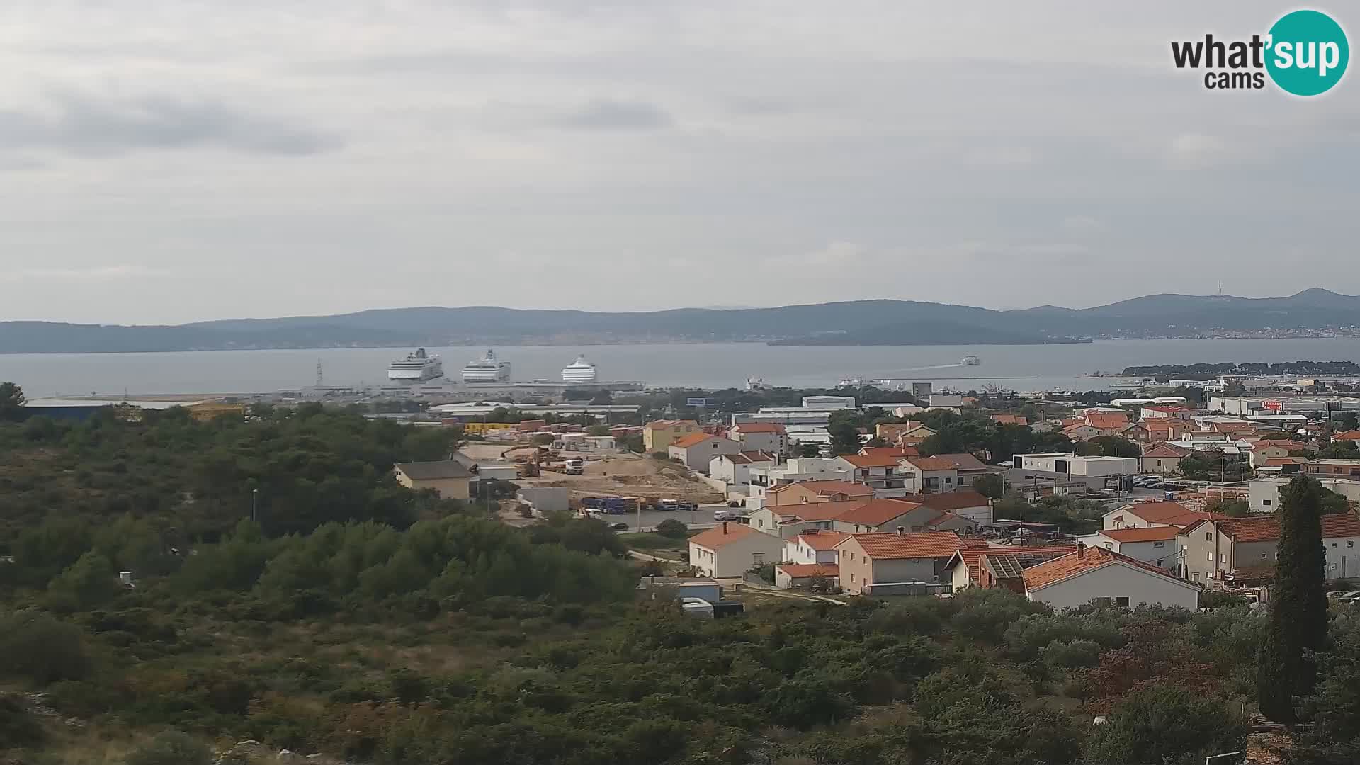 Zadar Pristanišče Gazenica s panoramsko spletno kamero, Zadar, Hrvaška