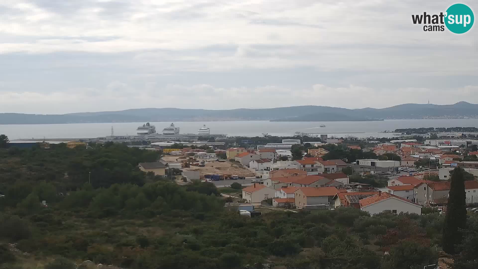 Zadar Pristanišče Gazenica s panoramsko spletno kamero, Zadar, Hrvaška