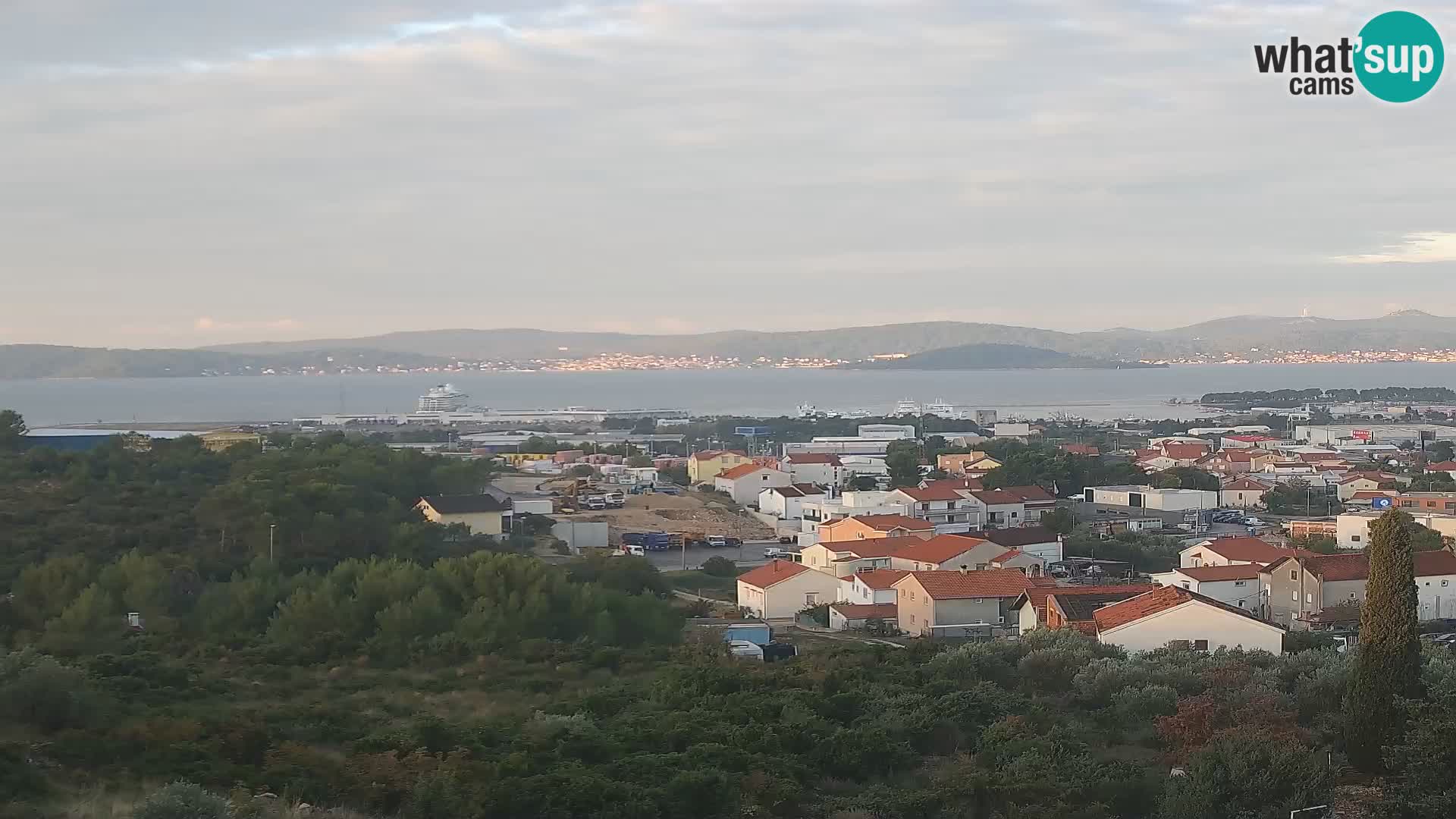 Panorama de la Webcam del Puerto Gazenica de Zadar, Zadar, Croacia