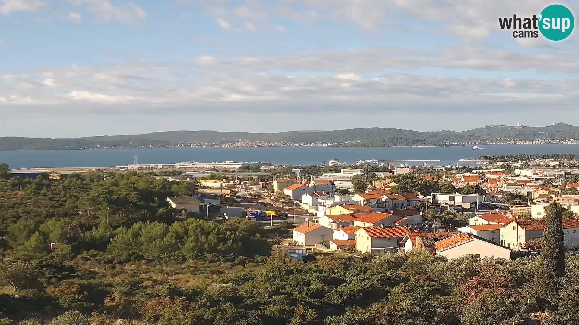 Panorama de la Webcam del Puerto Gazenica de Zadar, Zadar, Croacia