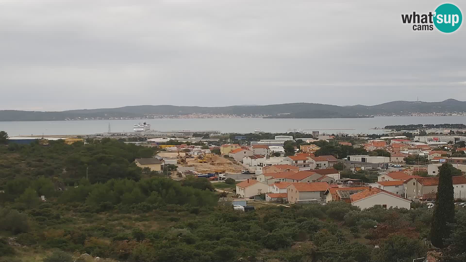 Panorama de la Webcam del Puerto Gazenica de Zadar, Zadar, Croacia